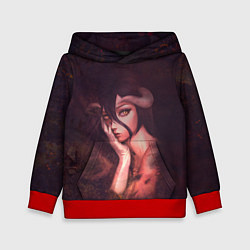 Толстовка-худи детская Альбедо, цвет: 3D-красный