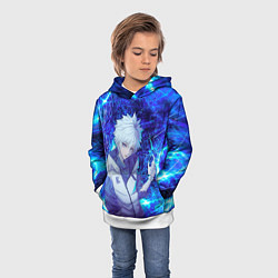 Толстовка-худи детская Киллуа Золдик, цвет: 3D-белый — фото 2