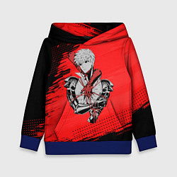 Толстовка-худи детская Генос One Punch Man, цвет: 3D-синий