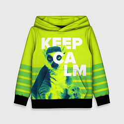 Толстовка-худи детская Узбагойся Успокойся, цвет: 3D-черный