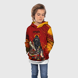 Толстовка-худи детская Hades - Аид, цвет: 3D-белый — фото 2