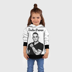 Толстовка-худи детская Dustin Poirier, цвет: 3D-черный — фото 2
