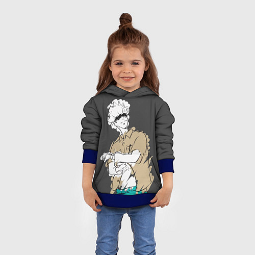 Детская толстовка Годжо Магическая Битва / 3D-Синий – фото 4