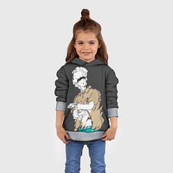 Толстовка-худи детская Годжо Магическая Битва, цвет: 3D-меланж — фото 2