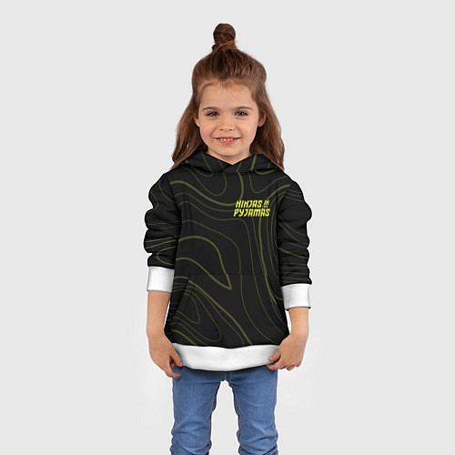 Детская толстовка Ninjas In Pyjamas / 3D-Белый – фото 4