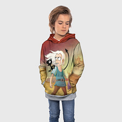 Толстовка-худи детская Разочарование, цвет: 3D-меланж — фото 2