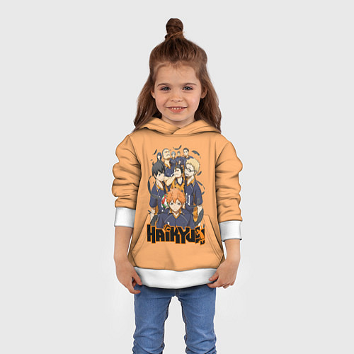 Детская толстовка Аниме Волейбол / 3D-Белый – фото 4