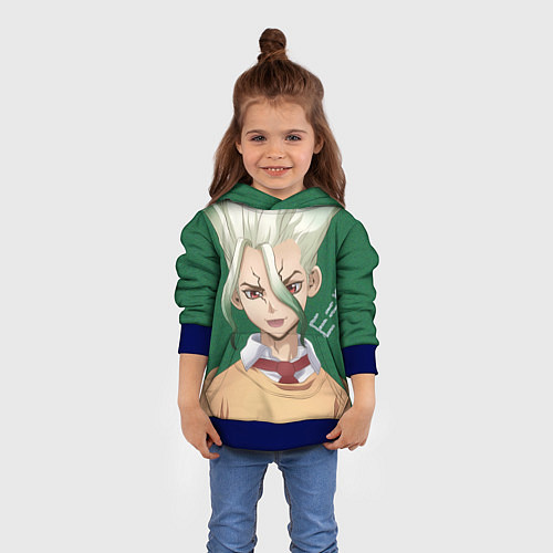 Детская толстовка Доктор Стоун / 3D-Синий – фото 4