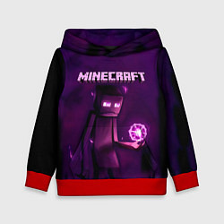 Толстовка-худи детская Minecraft Слендермен, цвет: 3D-красный