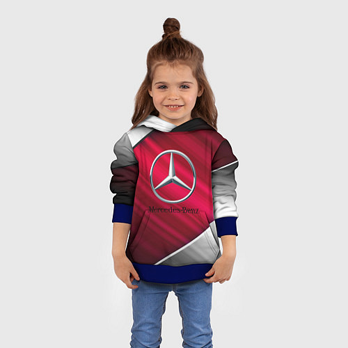 Детская толстовка MERCEDES BENZ S / 3D-Синий – фото 4