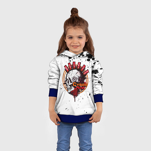 Детская толстовка Cyberpunk 2077 / 3D-Синий – фото 4