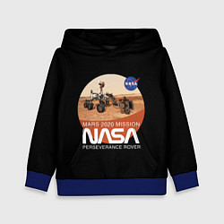 Толстовка-худи детская NASA - Perseverance, цвет: 3D-синий
