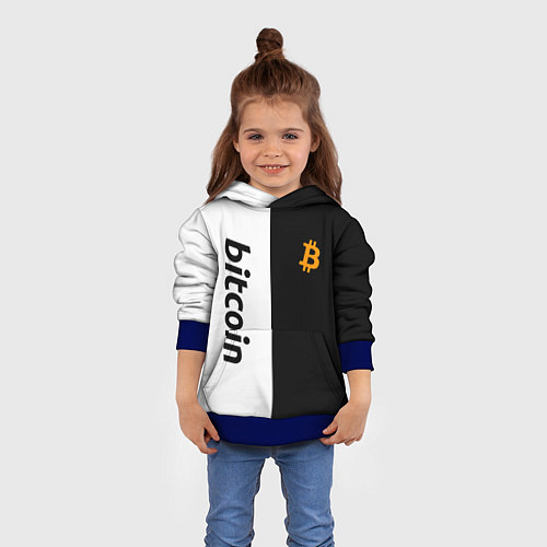 Детская толстовка БИТКОИН BITCOIN Z / 3D-Синий – фото 4