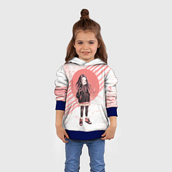 Толстовка-худи детская Незуко, цвет: 3D-синий — фото 2