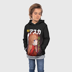 Толстовка-худи детская Asuka, цвет: 3D-меланж — фото 2
