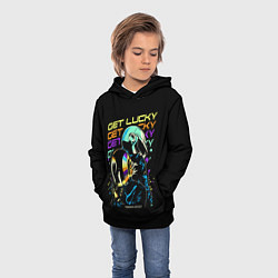 Толстовка-худи детская DAFT PUNK, цвет: 3D-черный — фото 2