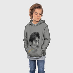 Толстовка-худи детская Ли Мин Хо Lee Min Ho, цвет: 3D-меланж — фото 2