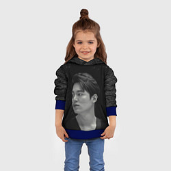 Толстовка-худи детская Ли Мин Хо Lee Min Ho, цвет: 3D-синий — фото 2