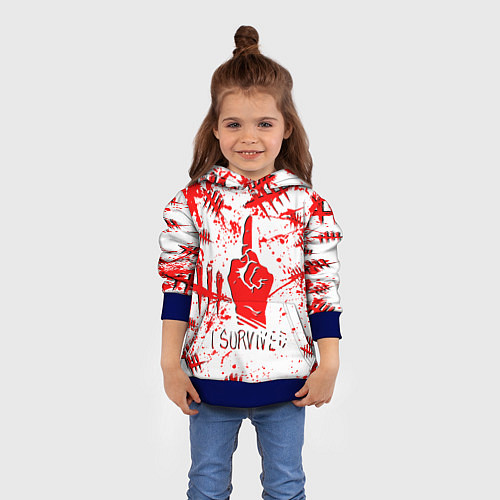 Детская толстовка Dead by Daylight / 3D-Синий – фото 4