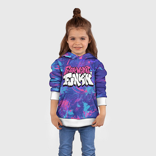 Детская толстовка Friday Night Funkin / 3D-Белый – фото 4