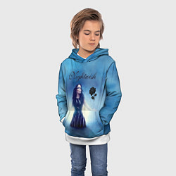 Толстовка-худи детская Nightwish, цвет: 3D-белый — фото 2