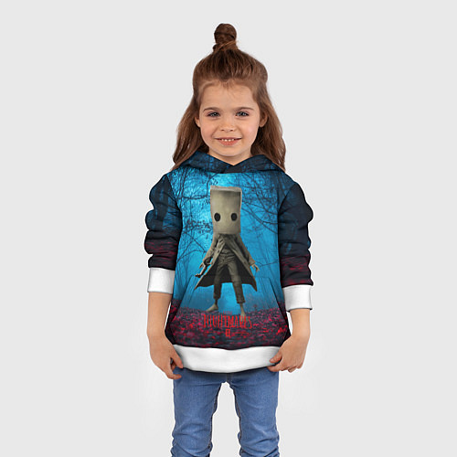 Детская толстовка Little Nightmares 2 / 3D-Белый – фото 4