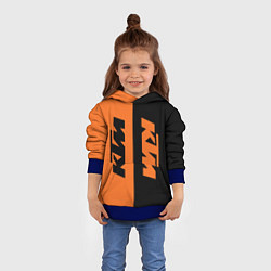Толстовка-худи детская KTM КТМ Z, цвет: 3D-синий — фото 2