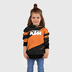 Толстовка-худи детская KTM КТМ, цвет: 3D-черный — фото 2
