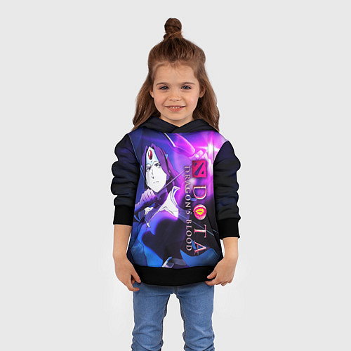 Детская толстовка DOTA: Кровь дракона / 3D-Черный – фото 4