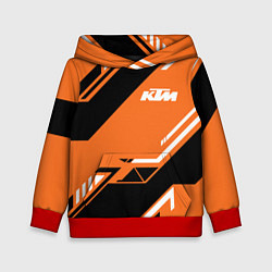 Толстовка-худи детская KTM КТМ SPORT, цвет: 3D-красный