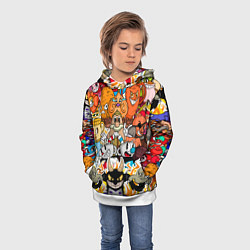 Толстовка-худи детская CUPHEAD, цвет: 3D-белый — фото 2