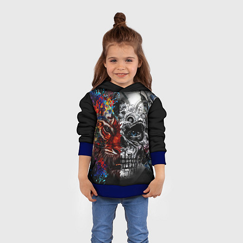 Детская толстовка TIGER / 3D-Синий – фото 4