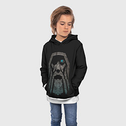 Толстовка-худи детская ВсеотецОдин, цвет: 3D-белый — фото 2