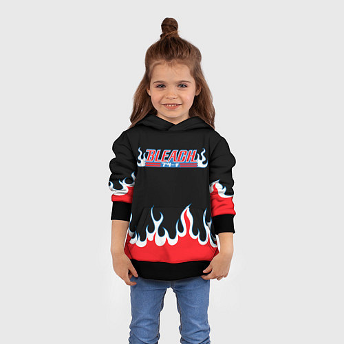 Детская толстовка BLEACH FLAME БЛИЧ ПЛАМЯ / 3D-Черный – фото 4