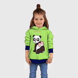 Толстовка-худи детская Святая панда, цвет: 3D-синий — фото 2