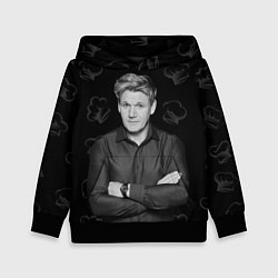 Толстовка-худи детская ГОРДОН РАМЗИ Gordon Ramsay, цвет: 3D-черный