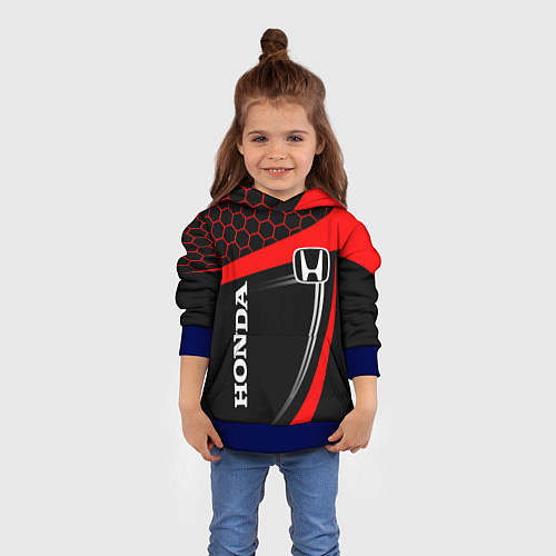 Детская толстовка HONDA ХОНДА SPORT / 3D-Синий – фото 4