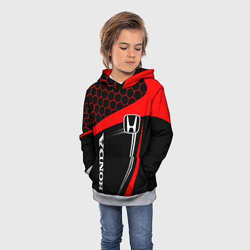 Детская толстовка HONDA ХОНДА SPORT / 3D-Меланж – фото 3