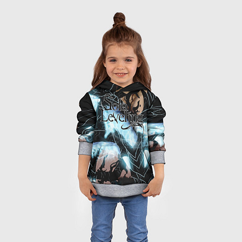 Детская толстовка Solo leveling / 3D-Меланж – фото 4