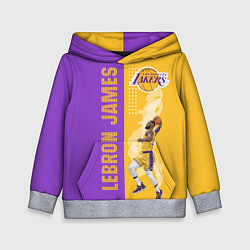 Толстовка-худи детская Леброн NBA, цвет: 3D-меланж