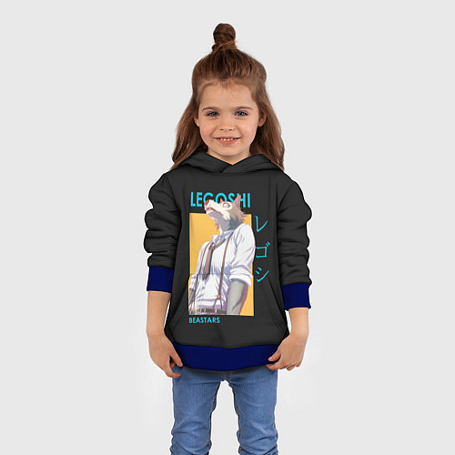 Детская толстовка Legoshi Art / 3D-Синий – фото 4