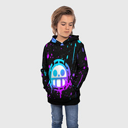 Толстовка-худи детская ONE PIECE ВАН ПИС НЕОН, цвет: 3D-черный — фото 2