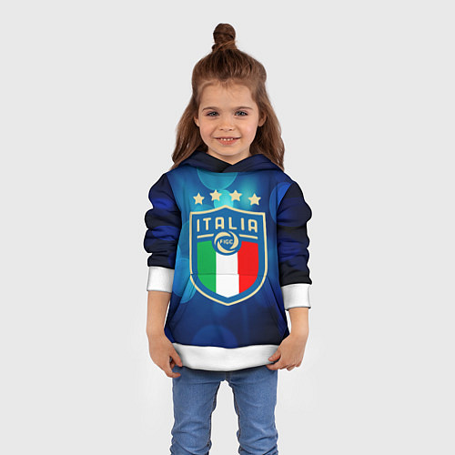 Детская толстовка Сборная Италии / 3D-Белый – фото 4