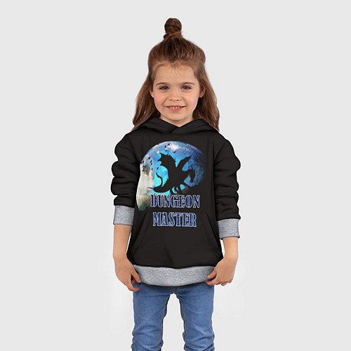 Детская толстовка Dungeon Master / 3D-Меланж – фото 4