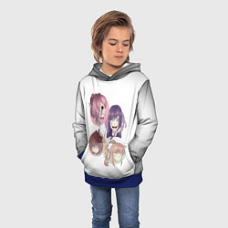 Толстовка-худи детская Doki Doki Literature Club, цвет: 3D-синий — фото 2