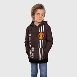 Толстовка-худи детская МАНЧЕСТЕР MANCHESTER ПЛИТЫ, цвет: 3D-черный — фото 2