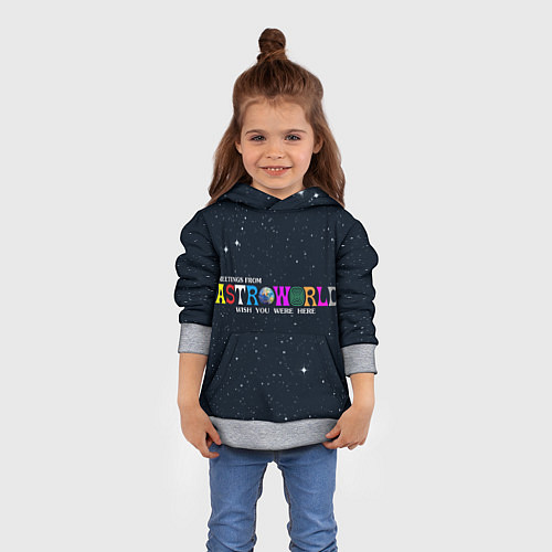 Детская толстовка Astroworld / 3D-Меланж – фото 4