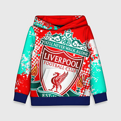 Толстовка-худи детская LIVERPOOL ЛИВЕРПУЛЬ, цвет: 3D-синий