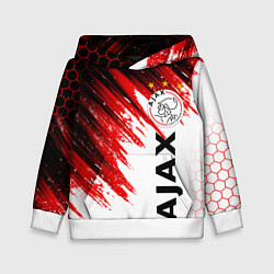 Толстовка-худи детская FC AJAX AMSTERDAM ФК АЯКС, цвет: 3D-белый