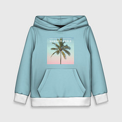 Толстовка-худи детская Летние ощущения, цвет: 3D-белый